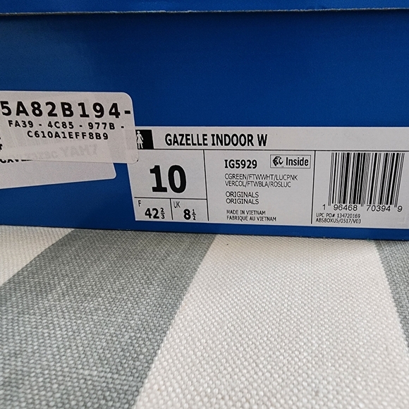 Adidas New Gazelle Collegiate green/ Lucid Pink - Picture 3 of 11